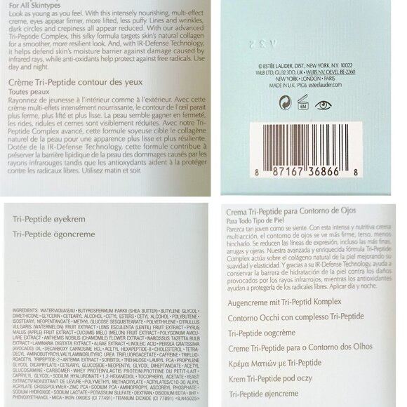 NWOT: Brand New Estée Lauder Resilience Multi-Effect Tri-Peptide Eye Creme .5 oz - Picture 3 of 3